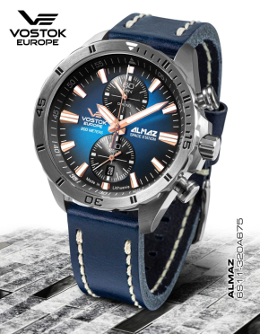 pnske hodinky Vostok-Europe ALMAZ chrono line 6S11-320A675