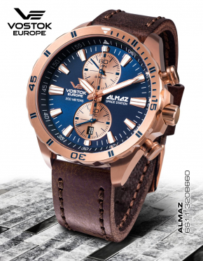 pnske hodinky Vostok-Europe ALMAZ chrono line 6S11/320B660