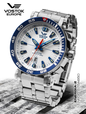 pnske hodinky Vostok-Europe ENERGIA Rocket Stainless steel line NH35-575A650B