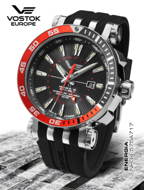 pnske hodinky Vostok-Europe ENERGIA Rocket  Automatic, GMT function NH34-575A717