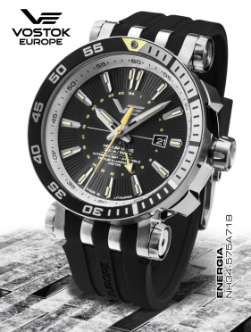 pnske hodinky Vostok-Europe ENERGIA Rocket  Automatic, GMT function NH34-575A718