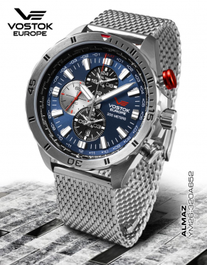 pnske hodinky Vostok-Europe ALMAZ multifunctional line YM26-320A652