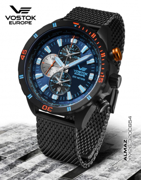 pnske hodinky Vostok-Europe ALMAZ multifunctional line YM26-320C654