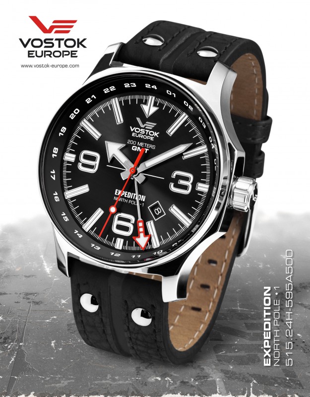 pánske hodinky Vostok - Europe  EXPEDITION Dual Time 515.24H/595A500
