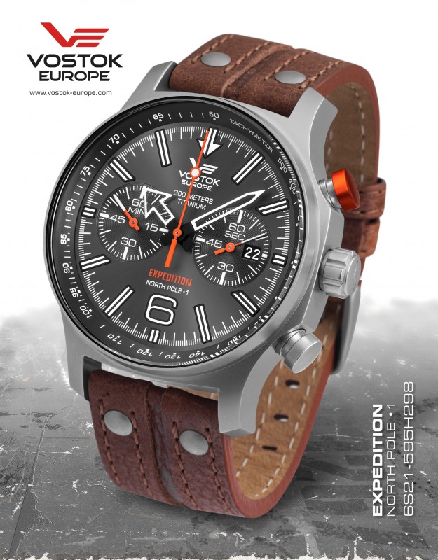 pánske hodinky Vostok - Europe  EXPEDITION titanium line 6S21/595H298