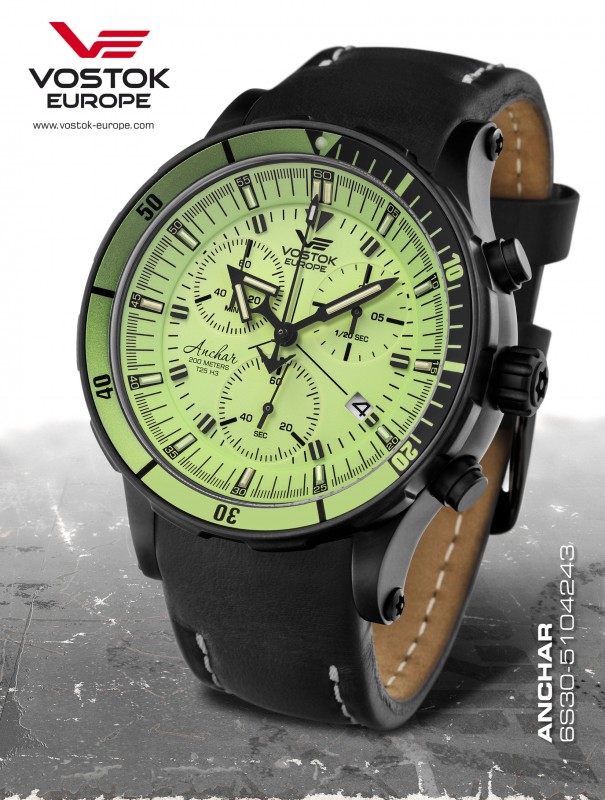 pánske hodinky Vostok-Europe ANCHAR Submarine chrono line  6S30/5104243