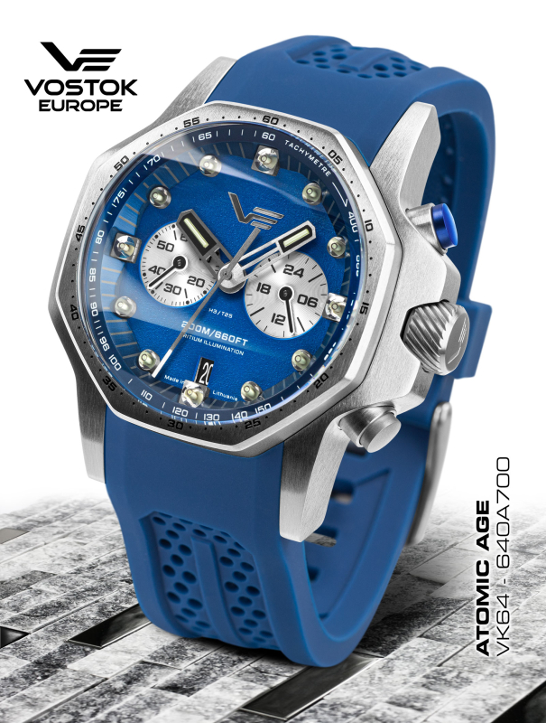 pánske hodinky Vostok-Europe ATOMIC AGE Sakharov line VK64-640A700