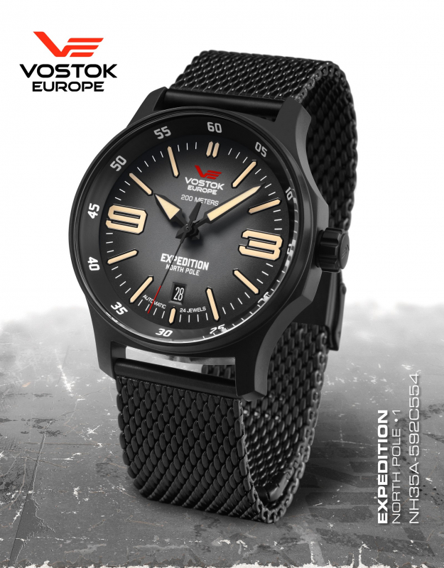 pánske hodinky Vostok-Europe EXPEDITION Compact NH35/592C554B
