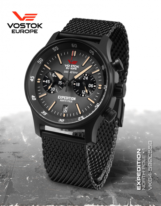 pánske hodinky Vostok-Europe EXPEDITION Compact VK64/592C558B
