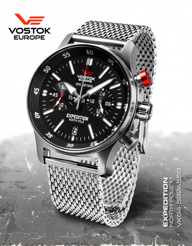 pánske hodinky Vostok-Europe EXPEDITION Compact VK64/592A559B