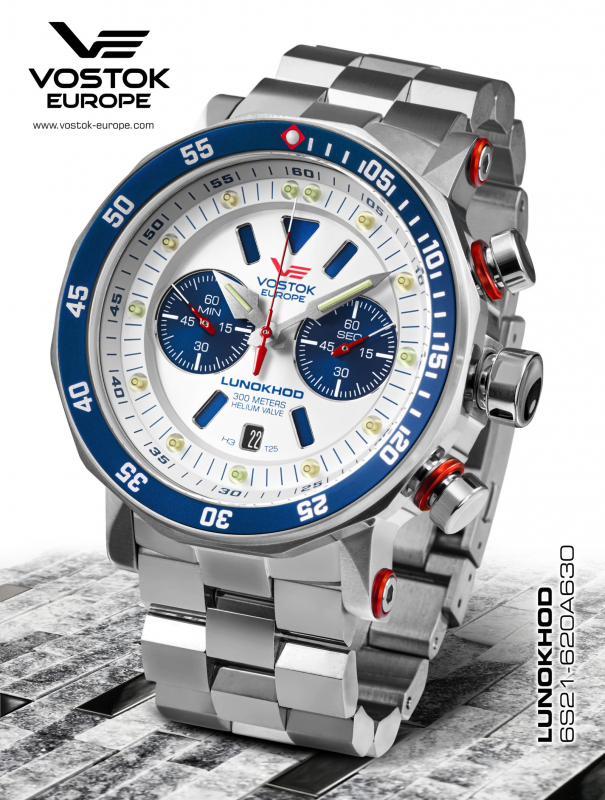 pánske hodinky Vostok-Europe LUNOCHOD-2 chrono line  6S21-620A630B