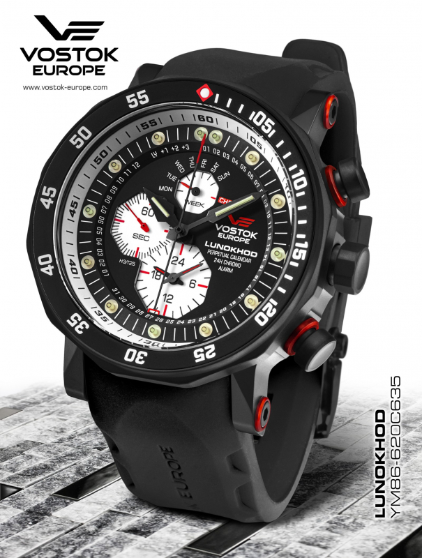 pánske hodinky Vostok-Europe LUNOCHOD-2 multifunctional line YM86-620C635