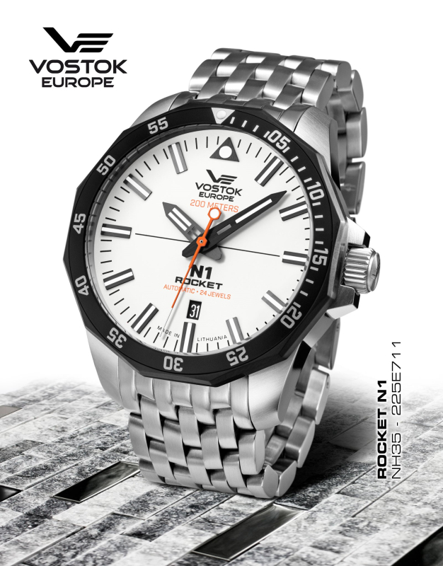 pánske hodinky Vostok-Europe N-1 ROCKET automatic line NH35-225E711