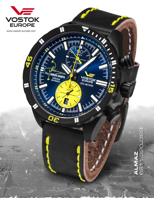 pánske hodinky Vostok-Europe ALMAZ titanium line 6S11/320J362