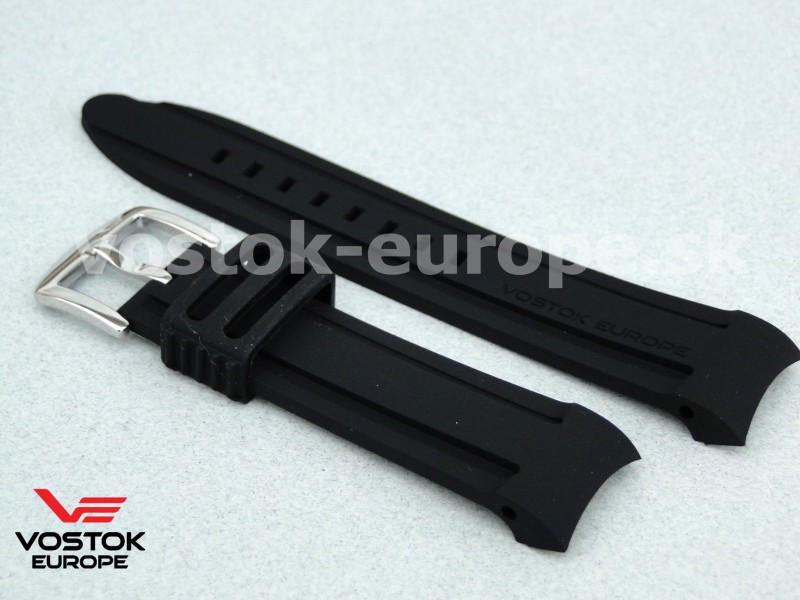 čierny silikonový remienok ANCHAR na model NH35A/5105141, 6S30/5105201