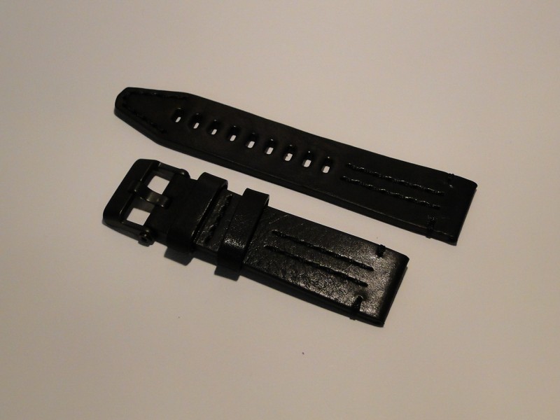 čierny kožený remienok Ekranoplan na model 6S21/546C510