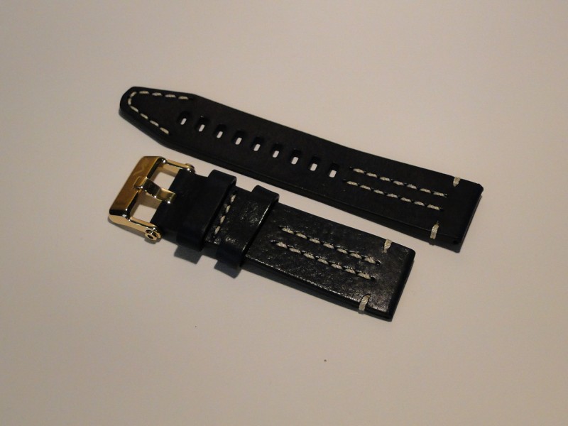 čierny kožený remienok Ekranoplan na model 6S21/546H515