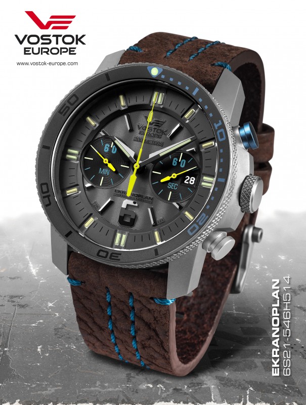 pánske hodinky Vostok-Europe EKRANOPLAN chrono line 6S21/546H514