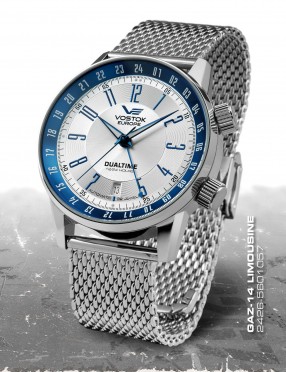 pnske hodinky Vostok - Europe  GAZ-14 Limouzine dualtime line 2426/5601057B