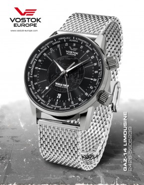 pánske hodinky Vostok - Europe  GAZ-14 Limouzine World timer line 2426/5605239B