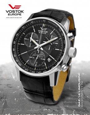 pánske hodinky Vostok - Europe  GAZ-14 Limouzine chrono tritium  6S30/5651174