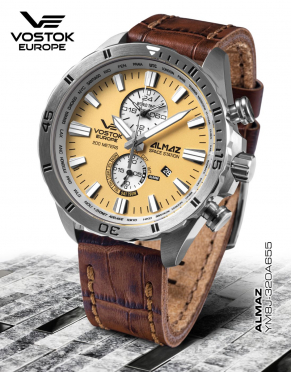 pnske hodinky Vostok-Europe ALMAZ multifunctional line YM8J-320A655