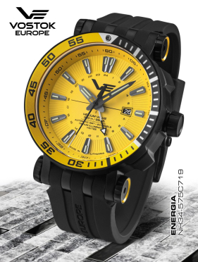 pnske hodinky Vostok-Europe ENERGIA Rocket  Automatic, GMT function NH34-575C719