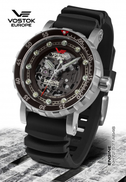 pnske hodinky Vostok-Europe ENGINE automatic skeleton NH72-571A646