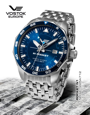 pnske hodinky Vostok-Europe N-1 ROCKET automatic, GMT NH34-225A712