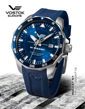 pánske hodinky Vostok-Europe N-1 ROCKET automatic, GMT NH34-225A712