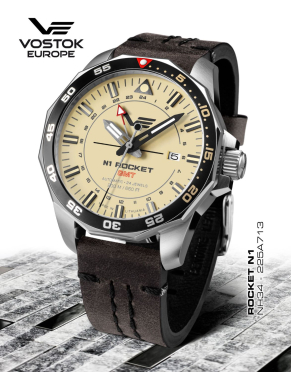 pnske hodinky Vostok-Europe N-1 ROCKET automatic, GMT NH34-225A713