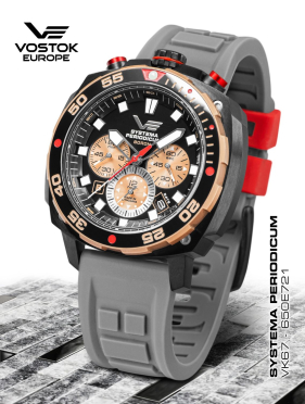 pánske hodinky Vostok-Europe SYSTEMA PERIODICUM model Boron (B) VK67-650E721