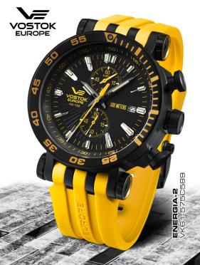 pnske hodinky Vostok-Europe ENERGIA Rocket chrono line VK61/575C589S