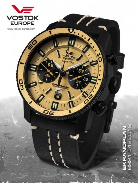 pnske hodinky Vostok-Europe EKRANOPLAN chrono line 6S21/546C512