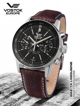pánske hodinky Vostok - Europe  GAZ-14 Limouzine chrono tritium  6S21/565A599