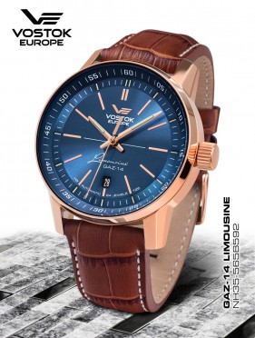 pnske hodinky Vostok - Europe  GAZ-14 Limouzine automatic NH35-565B592