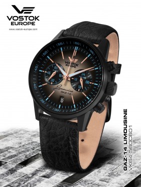 pnske hodinky Vostok - Europe  GAZ-14 Limouzine chrono VK64-560C601