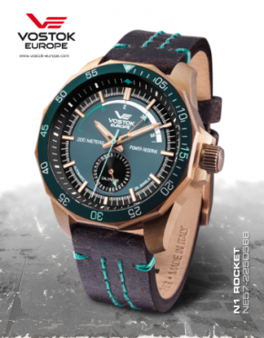 pnske hodinky Vostok-Europe N-1 ROCKET automatic, power reserve NE57-225O566