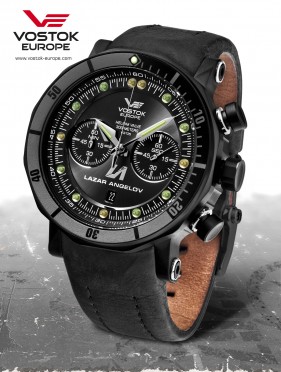 limitovan edcia Vostok-Europe LAZAR ANGELOV black edition 6S21/620E372