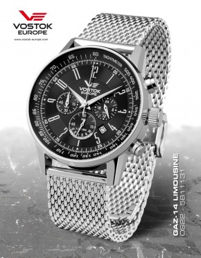pnske hodinky Vostok - Europe  GAZ-14 Limouzine chrono line OS22/5611131B