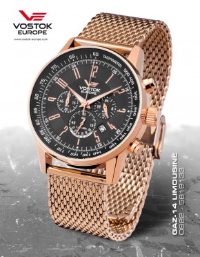 pnske hodinky Vostok - Europe  GAZ-14 Limouzine chrono line OS22/5619133B