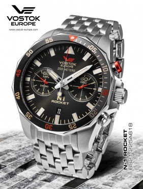 pánske hodinky Vostok-Europe N-1 ROCKET chrono line  6S21-225A618B