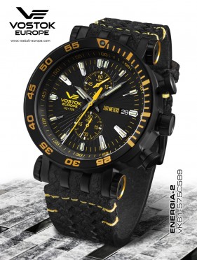 pnske hodinky Vostok-Europe ENERGIA Rocket chrono line VK61/575C589