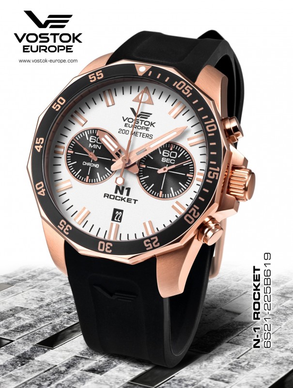 pánske hodinky Vostok-Europe N-1 ROCKET chrono line  6S21-225B619S