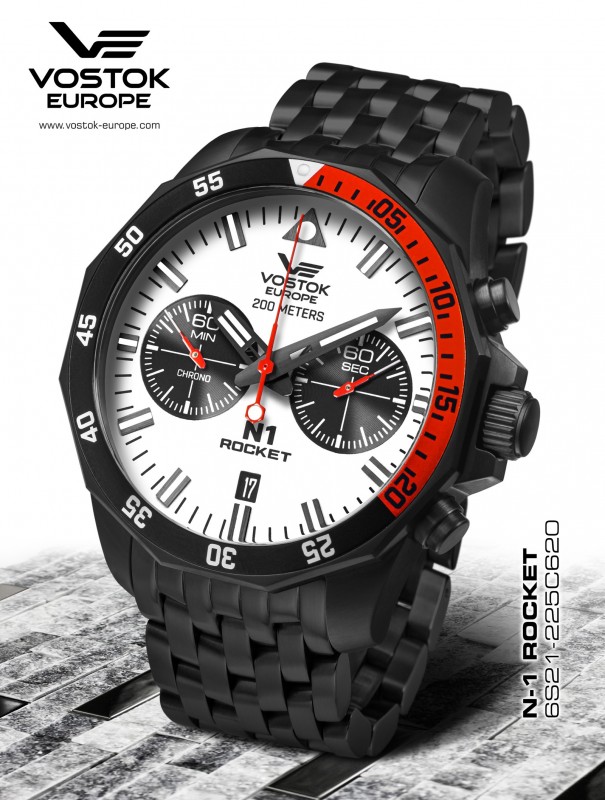pánske hodinky Vostok-Europe N-1 ROCKET chrono line  6S21-225C620B